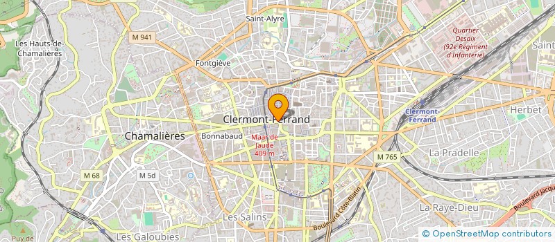 localisation de l'entreprise SCP MEYER SANTONI à CLERMONT-FERRAND