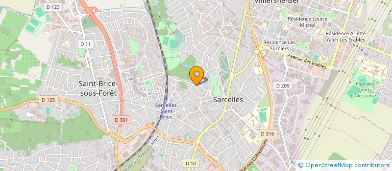 localisation de l'entreprise SCP MICHEL CLUET ET ALAIN BOURROUX à SARCELLES