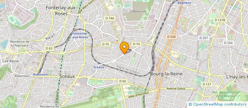 localisation de l'entreprise SCP MICHEL SIBONI à SCEAUX