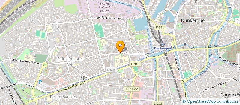 localisation de l'entreprise SCP MOUGEL BROUWER HAUDIQUET à DUNKERQUE