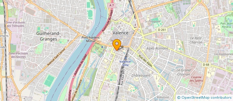 localisation de l'entreprise SCP MURE-AUBERT-PARDO à VALENCE
