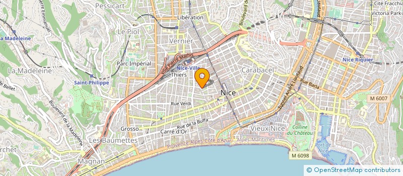 localisation de l'entreprise SCP N.LE CHERIF EL OUAZZANI JB MION à NICE