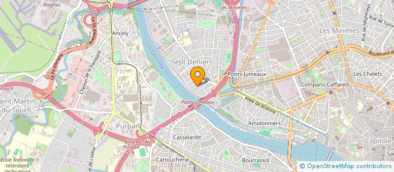 localisation de l'entreprise SCP NAUD à TOULOUSE