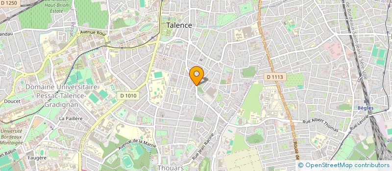 localisation de l'entreprise SCP NICOLAS MAMONTOFF STEPHANIE ABBADIE-BONNET CELINE LAGARDE ANNE PUIGCERCOS PASCALE BUGEAUD DAMIEN NONY  TALENCE