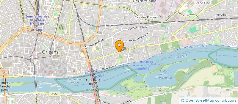 localisation de l'entreprise SCP OLIVIER HEGUIN DE GUERLE  ORLEANS