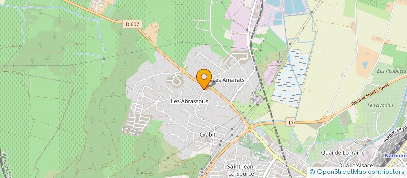 localisation de l'entreprise SCP ORRIT - BLANQUER GEOMETRES EXPERTS  NARBONNE