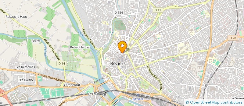 localisation de l'entreprise SCP OULLIE CHARISSOUX M ET VALAT M à BEZIERS