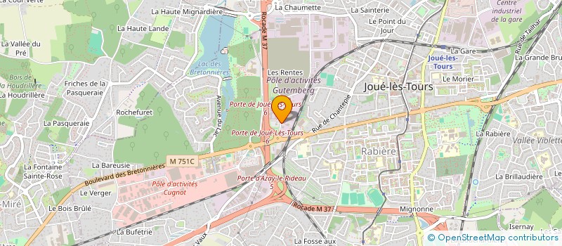 localisation de l'entreprise SCP OX ENVIRONNEMENT  JOUE-LES-TOURS