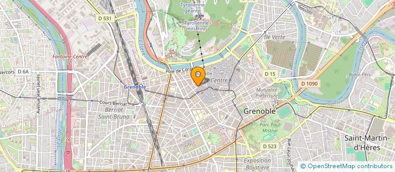 localisation de l'entreprise SCP P GIROUD I STAUFFERT GIROUD à GRENOBLE