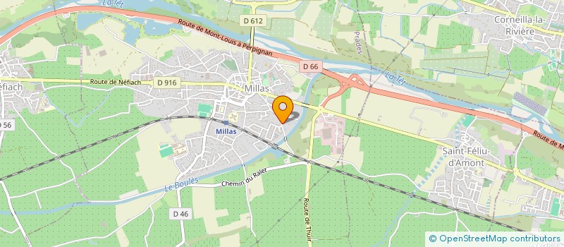 localisation de l'entreprise SCP P.P.L  MILLAS