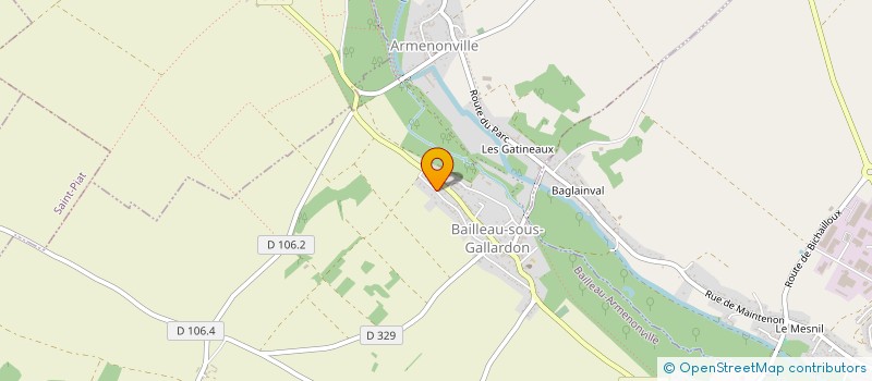 localisation de l'entreprise SCP PACCARD INVEST à BAILLEAU-ARMENONVILLE