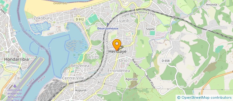 localisation de l'entreprise SCP PAILLER LICEAGA  HENDAYE