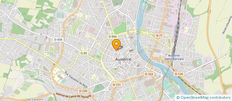 localisation de l'entreprise SCP PASCAL VERRIER à AUXERRE