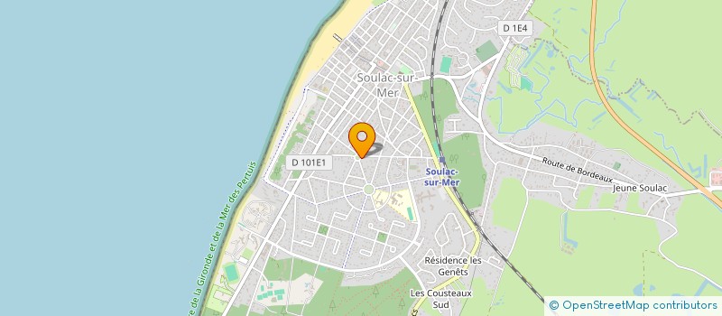 localisation de l'entreprise SCP PATRICE MEYNARD ET MARIE-JOSE BEUTON-STUTTER, SOCIETE CIVILE  SOULAC-SUR-MER