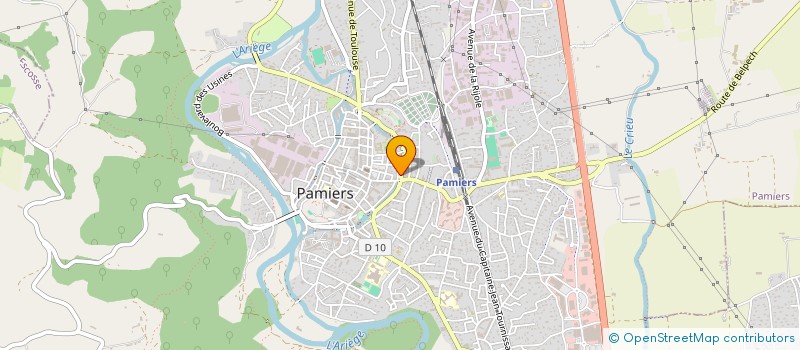 localisation de l'entreprise SCP PEDOUSSAUT RINEAU à PAMIERS
