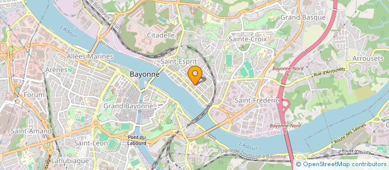 localisation de l'entreprise SCP PENNE UHAINA à BAYONNE