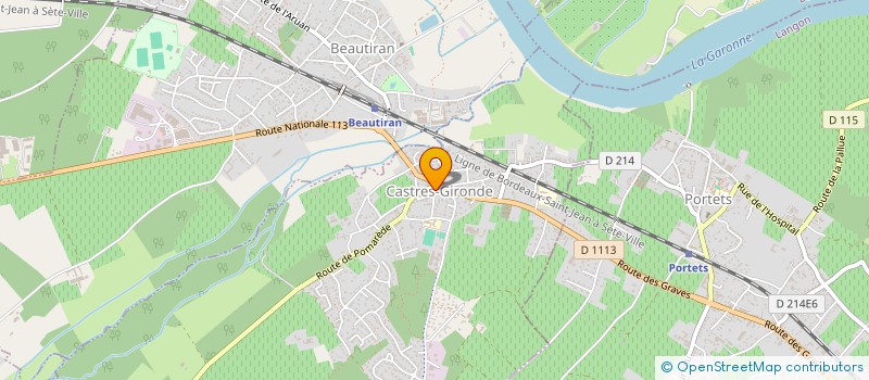 localisation de l'entreprise SCP PHILIPPE CALLEDE à CASTRES-GIRONDE