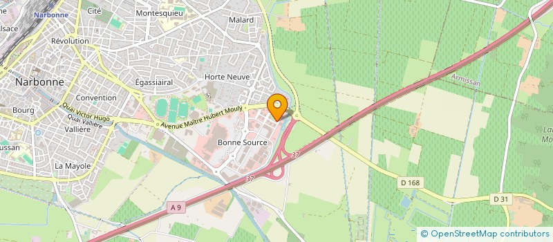 localisation de l'entreprise SCP PHILIPPE LAUTIER, COMMISSAIRE DE JUSTICE  BEZIERS