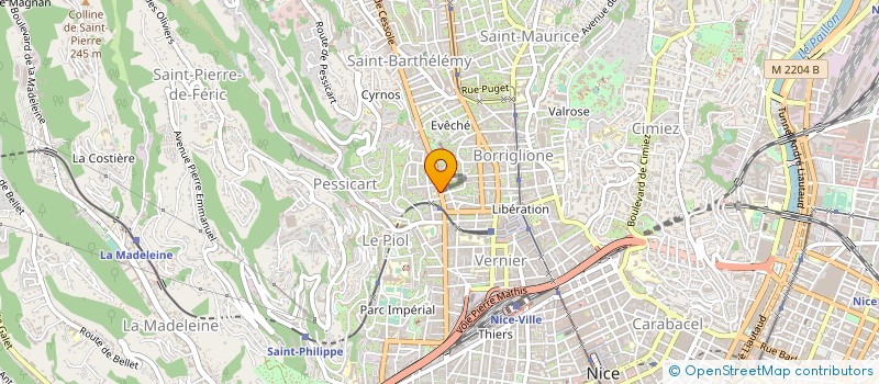localisation de l'entreprise SCP PIEGEO à NICE
