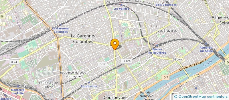 localisation de l'entreprise SCP PIERRE FAKHOURY ET AUTRES à COURBEVOIE