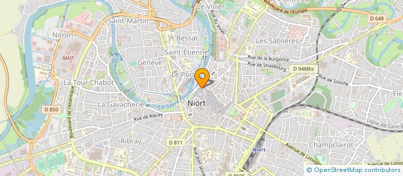 localisation de l'entreprise SCP PIERRE NOCQUET ET PHILIPPE MIGNON à NIORT