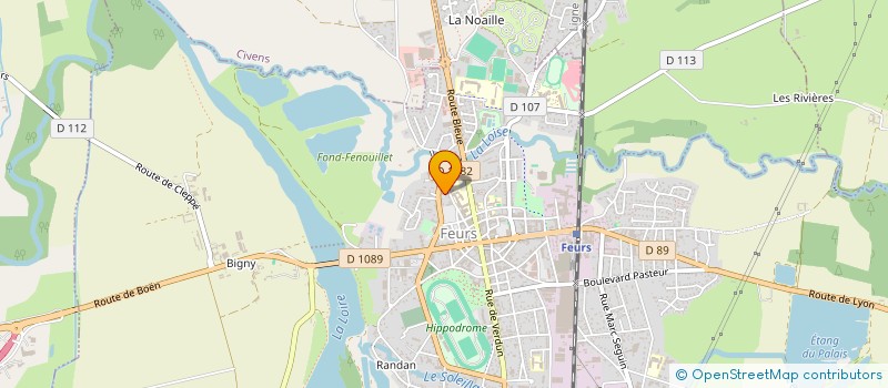 localisation de l'entreprise SCP PIGEON TOINON GEOMETRES EXP ASSOCIES  FEURS