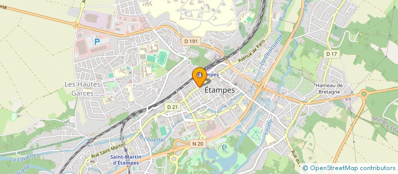 localisation de l'entreprise SCP PLF  ETAMPES