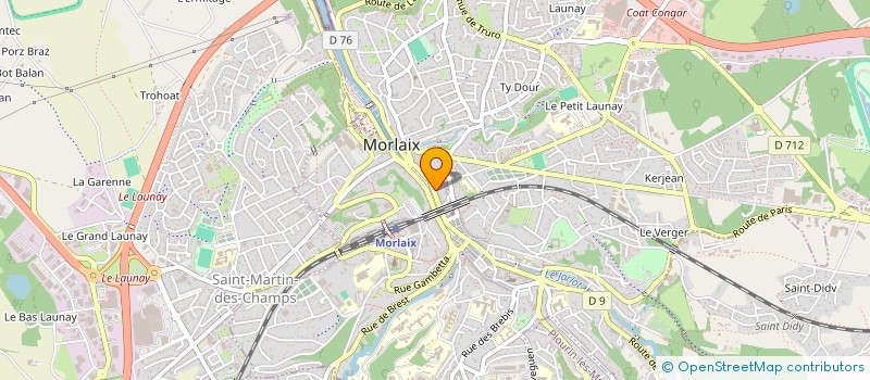 localisation de l'entreprise SCP POTIN POULIQUEN  MORLAIX