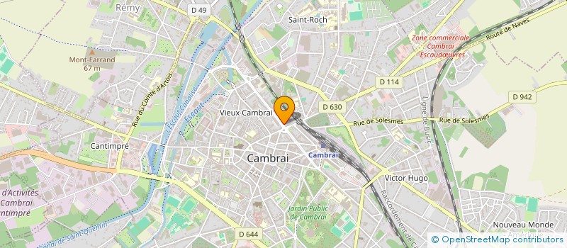 localisation de l'entreprise SCP POULAIN PASCALINE ET DANIEL à CAMBRAI