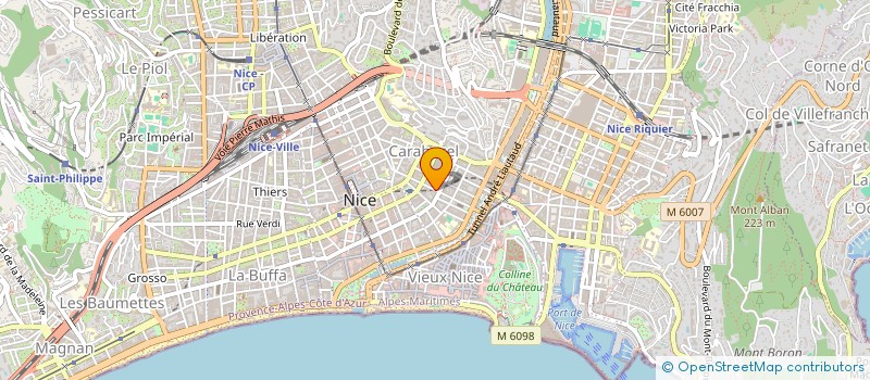 localisation de l'entreprise SCP R.COUTANT M.G.CLUCHAGUE  NICE