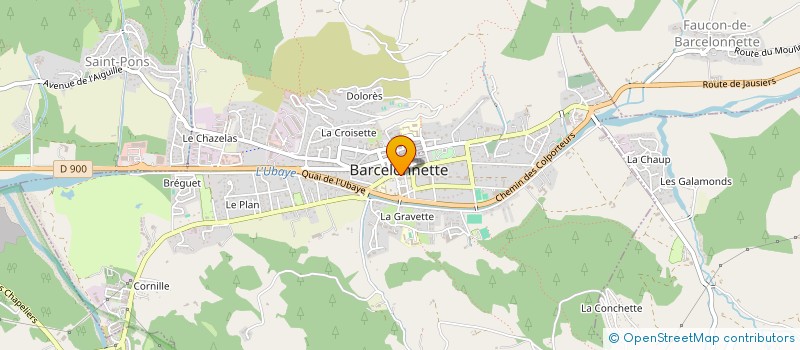 localisation de l'entreprise SCP RESIDENCE DE L'UBAYE  BARCELONNETTE