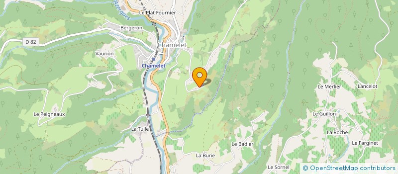 localisation de l'entreprise SCP RIVIER BUFFIERE RAMASSEURS à CHAMELET