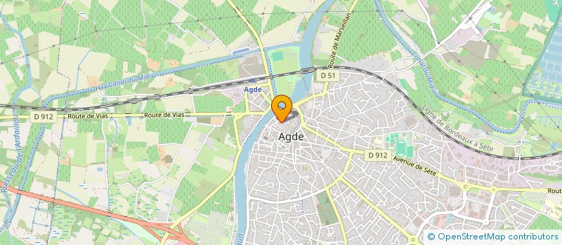 localisation de l'entreprise SCP ROBLES  AGDE