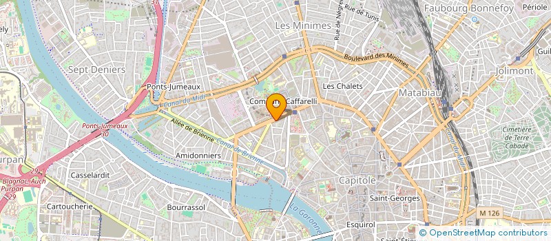 localisation de l'entreprise SCP ROSSI - LEFEVRE  TOULOUSE