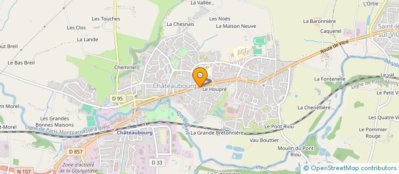 localisation de l'entreprise SCP ROSSIGNEUX DUDOUYT à CHATEAUBOURG