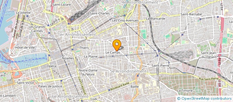 localisation de l'entreprise SCP RUIZ SORINI SACCONE TRESCOL à MARSEILLE