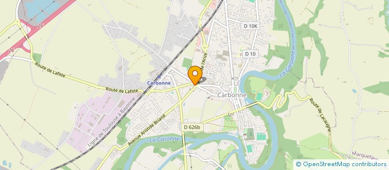 localisation de l'entreprise SCP SABLAYROLLES-CASTEX GEOMETRES EXPERT à CARBONNE