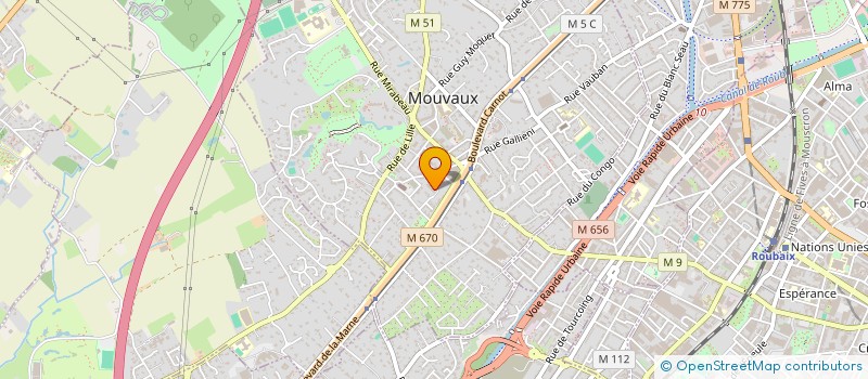 localisation de l'entreprise SCP SAGITTAIRE  MOUVAUX