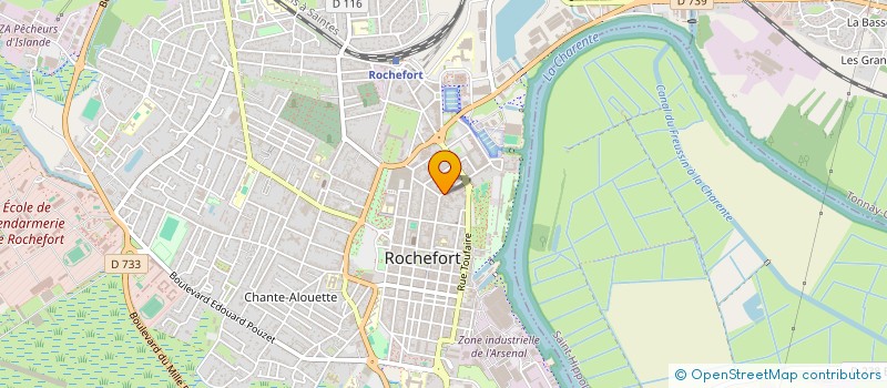 localisation de l'entreprise SCP SAINDERICHIN  ROCHEFORT