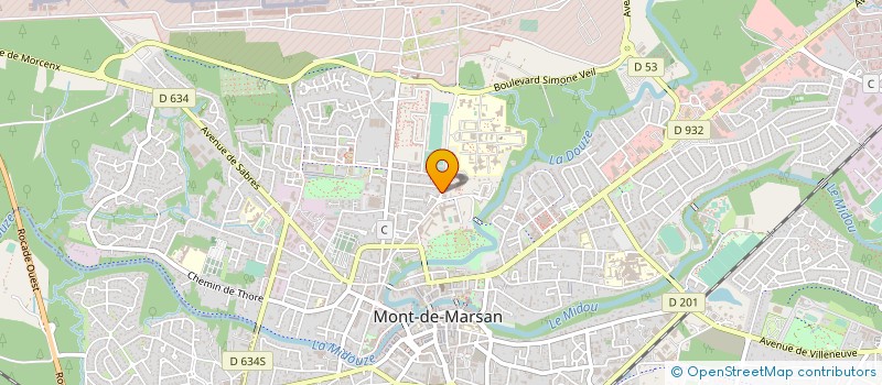 localisation de l'entreprise SCP SAINT LAURENT  MONT-DE-MARSAN