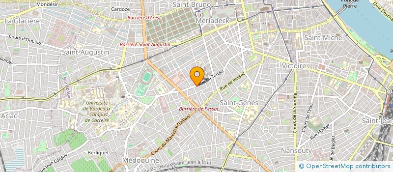 localisation de l'entreprise SCP SCAMPS JEAN-BAPTISTE - ALLONCLE LAURENT - HAMELET LESLIE à BORDEAUX