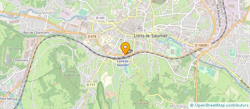 localisation de l'entreprise SCP SEBASTIEN LAGOUTTE à LONS-LE-SAUNIER
