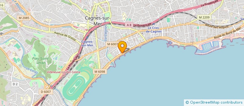 localisation de l'entreprise SCP SEBO  CAGNES-SUR-MER