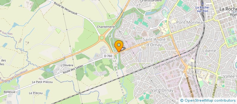 localisation de l'entreprise SCP SERVICES à LA ROCHE-SUR-YON
