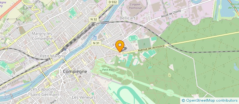 localisation de l'entreprise SCP SILVERT-CARON-PETIT GEOMETRES-EXPERTS à COMPIEGNE