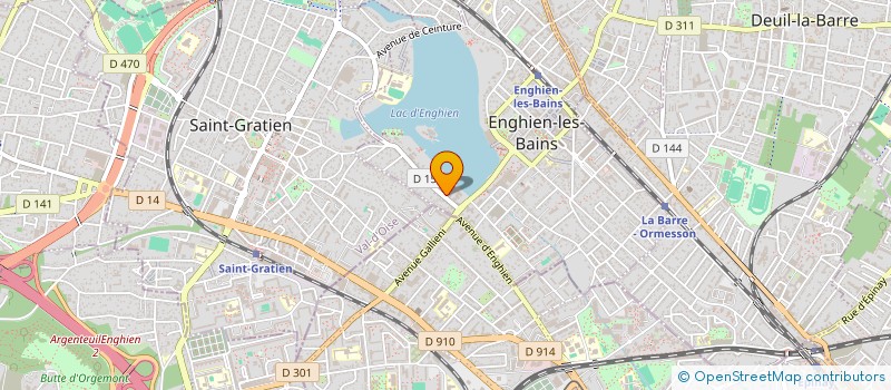localisation de l'entreprise SCP SOGEPAF à ENGHIEN-LES-BAINS