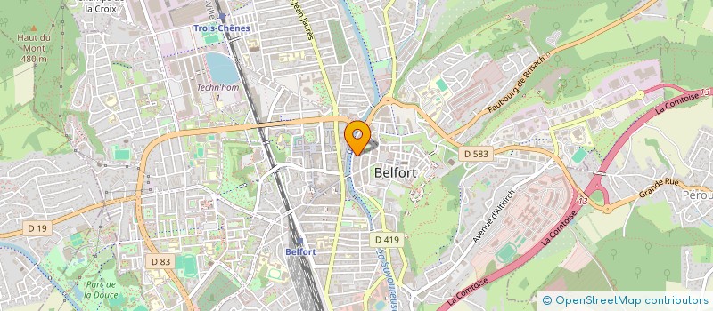 localisation de l'entreprise SCP SOPHIE GOUJON-LARRIERE ET CELINE LORACH à BELFORT