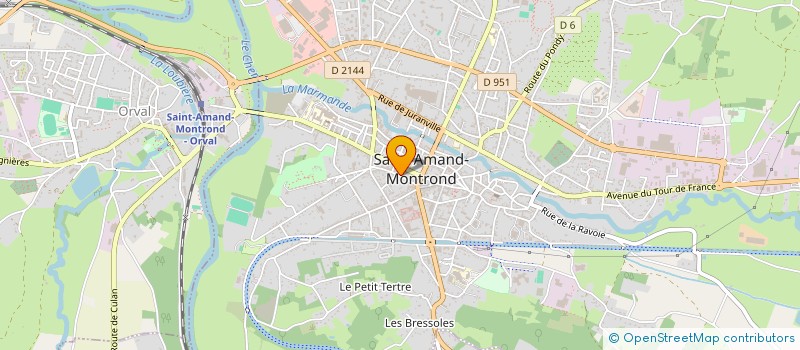 localisation de l'entreprise SCP STEPHANE PIDANCE - SEVERINE GUY HUISSIERS DE JUSTICE ASSOCIES  SAINT-AMAND-MONTROND