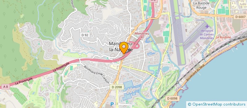 localisation de l'entreprise SCP STERNA à MANDELIEU-LA-NAPOULE