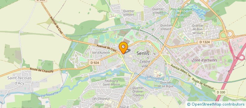 localisation de l'entreprise SCP THAVARD & ROBIN  SENLIS